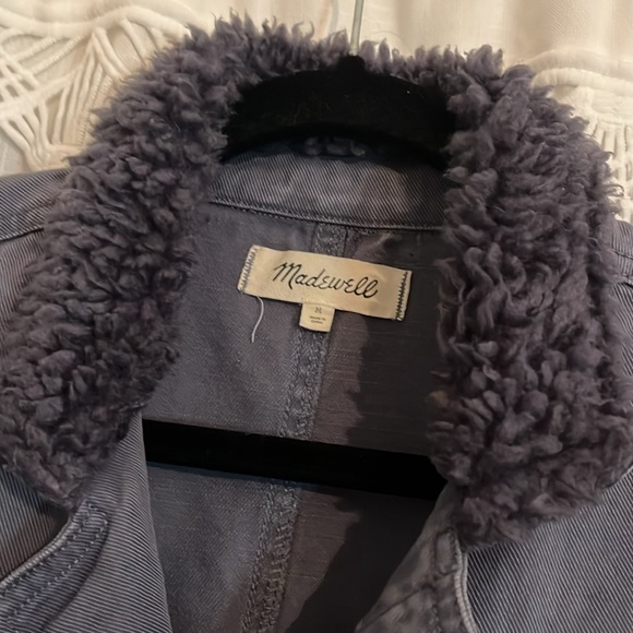 Madewell Sherpa Collar Jumpsuit size Medium - Picture 6 of 8